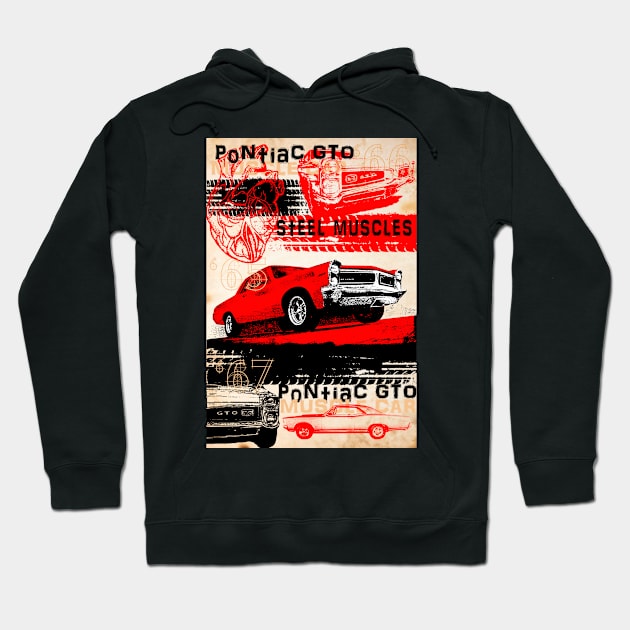 Muscle car pontiac GTO  - Born to run Hoodie by ploxd